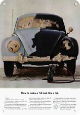 1964 VOLKSWAGEN BEETLE VW CAR Make A 1954 Look Like A 1964 REPLICA METAL SIGN picture