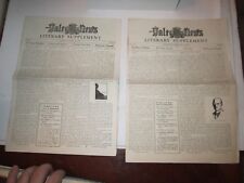 (2) 1921 YALE DAILY NEWS LITERARY SUPPLEMENT NEWS PAPERS - VOLUME 1 - TUB QQ picture