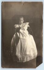 Postcard Small Child Studio Photo 1907 RPPC G118 picture