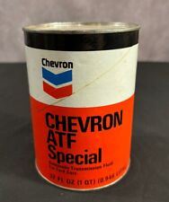 Vintage Chevron Automatic Transmission Fluid ATF One Quart FULL 1980s “For Ford” picture