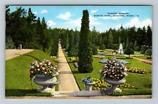 Spokane, WA-Washington, Sunken Garden, Manito Park,  c1947 Vintage Postcard picture