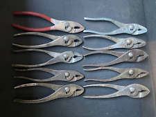 HARROLD & others slip-joint pliers lot of (10) made-in-USA vintage picture