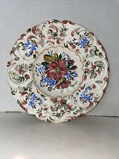 Vintage Italian pottery Decorative Plate / Shallow bowl 10” X 1.5”  hand painted picture