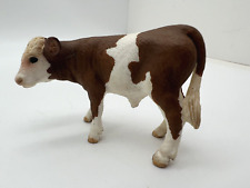 Schleich Simmental Brown & White Cow Calf Bull 2008 D-73527 picture
