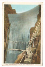 Shoshone Dam WY Postcard Wyoming Yellowstone c1920s picture