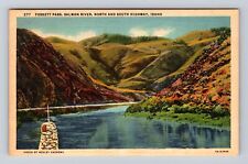 North & South Highway ID-Idaho, Foskett Pass, Salmon River, Vintage Postcard picture