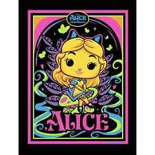 Funko Alice in Wonderland Black Light Poster Alice 18 x 24 New Sealed picture