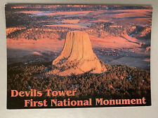 Vintage 1980s 1990s Devils Tower Black Hills Wyoming National Monument Postcard picture