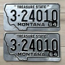 1964 Montana License Plate Pair - Nice Original Paint picture