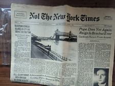 Not the New York Times Oct 16 1978 Vol 1 #1 Strike Parody Newspaper picture