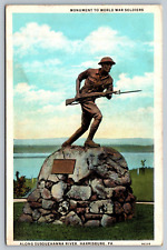 Lexington MA-Massachusetts, First Revolutionary War Monument, Vintage Postcard picture