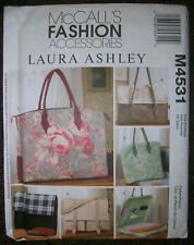 Laura Ashley Vintage 2004 McCalls Sewing Pattern 4531 Business Bags Tote Purse picture