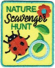 Girl Boy Cub NATURE SCAVENGER HUNT search Fun Patches Crests Badges SCOUT GUIDE picture