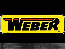 WEBER Clutches Flywheels Cams - Original Vintage 70's Racing Decal/Sticker LG picture