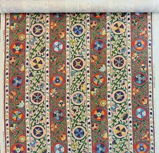 Brunschwig & Fills Dzhambul Stripe Hand Printed Linen Multicolor Fabric picture