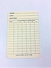 Antique “ Exide Batteries “~ Wallet Card for Service Station . Printed in 1921 picture