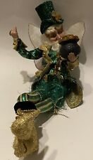 Mark Roberts Leprechaun Fairy - Emerald Green - Pot of Gold - 16” Doll Figurine picture