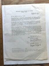 1945 Baltimore Yearly Meeting of Friends (Stony Run) one-sheet Report.  picture