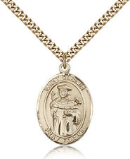 Saint Casimir Of Poland Medal For Men - Gold Filled Necklace On 24 Chain - 3... picture