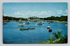 Postcard Quisset Harbor Falmouth Massachusetts MA Cape Cod, Vintage Chrome D16 picture