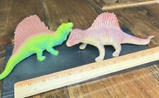 2 Unbranded 1990s Dimetrodon Dinosaur Models picture