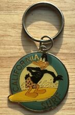 Vintage Looney Tunes Keychain Daffy Duck Made In Taiwan 3” California SURF picture