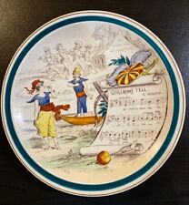 Vintage Guillaume Tell Art French Opera Plate.  #5.  Terre De Fer-France 8 3/4” picture