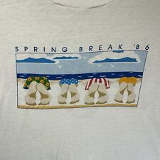 Vtg TGI Fridays Shirt Mens Extra Large Spring Break 80s Beach Sun Bathing Feet picture