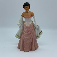 Vintage Home Interiors Figurine Lady Crystal 1435 Porcelain Collectible  picture