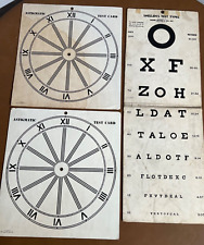 Vintage 1900's Vision Eye Chart Test Astigmatic - VTG Very Old Admin Jacobs & Co picture