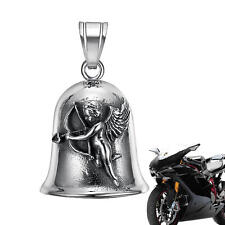 Angel C-upid Winged Motorcycle Bell Angel Guardian Biker Riding Bell Good Luck picture