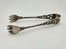 830 Solid Silver Sugar Tong  Dobbel Rokokko by BRODRENE LOHNE (NORWAY) picture