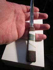 VINTAGE MALACHITE & MOTHER OF PEARL INLAY LETTER OPENER - 9