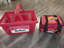 Vintage Marlboro Grocery Basket And Lunch Box picture