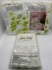 Vintage Atelier Martex Twin Flat Sheet & 2 pillow cases NEW “The Rose” Lace Trim picture
