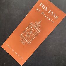 1954 GREAT BRITAIN vintage tourism brochure THE INNS OF BRITAIN Mid-Century Art picture