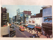 Vintage 1958 Overhead View Granby Street Norfolk Virginia Street View Postcard  picture