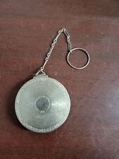 Vintage Mirrored Powder & Rouge Compact Silver  1920s ~2