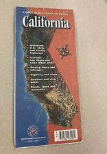 Vtg folding map of California   dated 1999 Southern CA Automobile Club picture