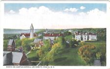 Vintage New York Linen Postcard Ithaca North on Campus Cornell Aerial picture