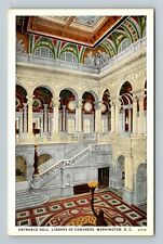 Washington D. C., Entrance Hall, Library Congress, Vintage Postcard picture