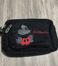 Disney Parks~ WDW Mickey Mouse Black Convertible Hip Pack/Shoulder Bag~ NWOT picture