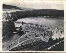 1937 Press Photo Aerial view Elder Dam Germany - mjb22002 picture