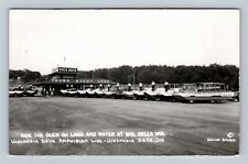 RPPC Wisconsin Dells WI Amphibian Line Ride The Duck Wisconsin Vintage Postcard picture