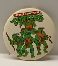 Vintage Teenage Mutant Ninja Turtles Button Pin Mirage Studios TMNT Pin 1.5 inch picture