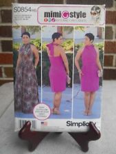 Simplicity Pattern S0854 Misses MiMi Style Dresses Sewing Pattern Sz 6-14 picture