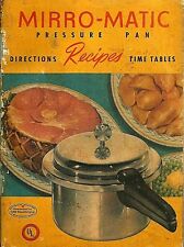 Mirro~Matic Pressure Pan - Directions, Recipes, Time Tables - Booklet (1947) picture