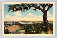 Omaha NE-Nebraska, South Omaha Bridge Vintage Souvenir Postcard picture