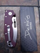 Demko Knives MG AD20I Drop Point Slotted 20CV Grivory Scales picture
