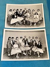 2 Vintage 1958-59 Photos: Championship Girl's Volleyball & Softball Teams, WA picture